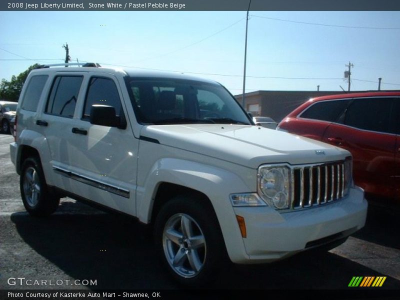 Stone White / Pastel Pebble Beige 2008 Jeep Liberty Limited
