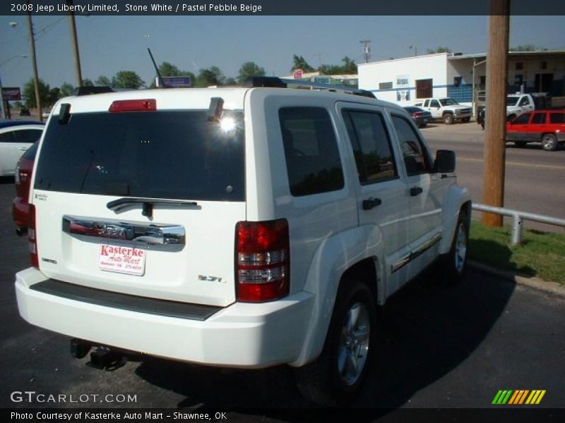 Stone White / Pastel Pebble Beige 2008 Jeep Liberty Limited