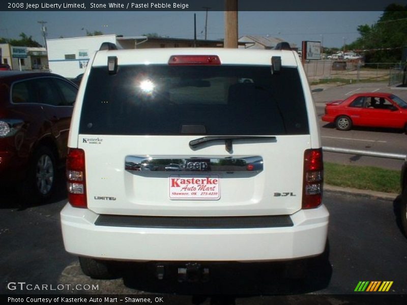 Stone White / Pastel Pebble Beige 2008 Jeep Liberty Limited