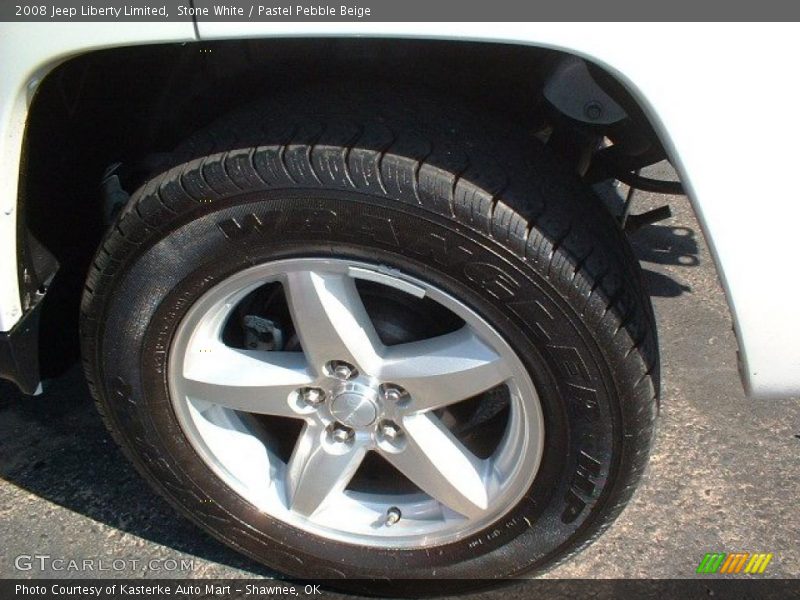 Stone White / Pastel Pebble Beige 2008 Jeep Liberty Limited