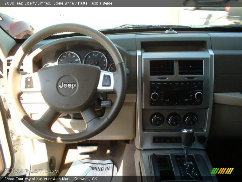 Stone White / Pastel Pebble Beige 2008 Jeep Liberty Limited