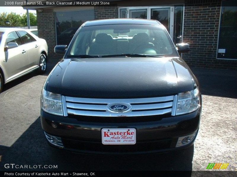Black Clearcoat / Medium Light Stone 2008 Ford Taurus SEL