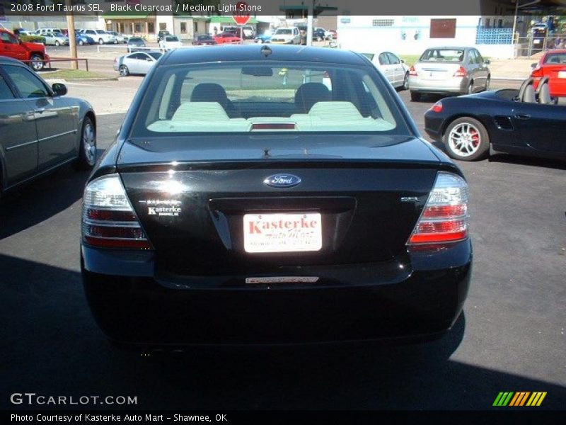 Black Clearcoat / Medium Light Stone 2008 Ford Taurus SEL