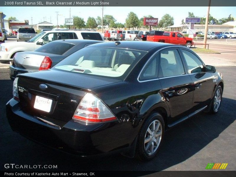 Black Clearcoat / Medium Light Stone 2008 Ford Taurus SEL