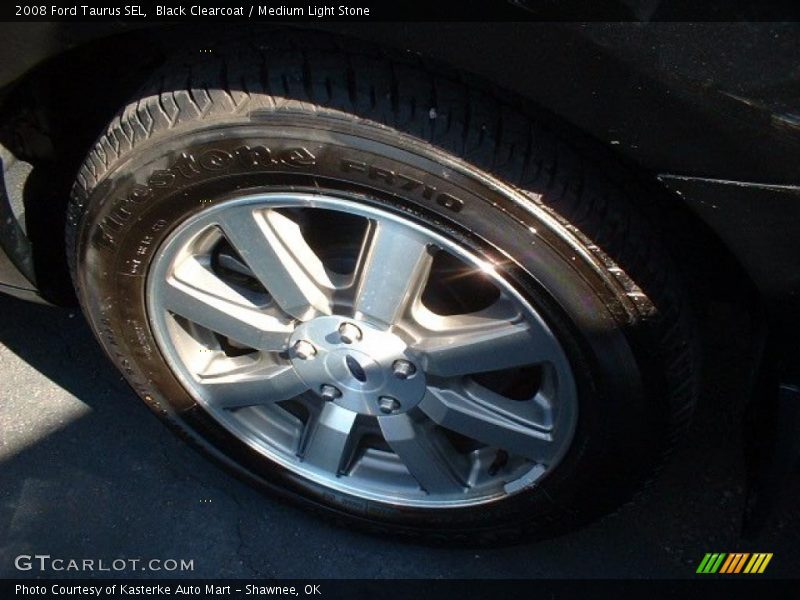 Black Clearcoat / Medium Light Stone 2008 Ford Taurus SEL