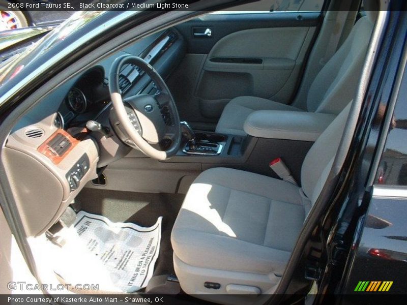 Black Clearcoat / Medium Light Stone 2008 Ford Taurus SEL