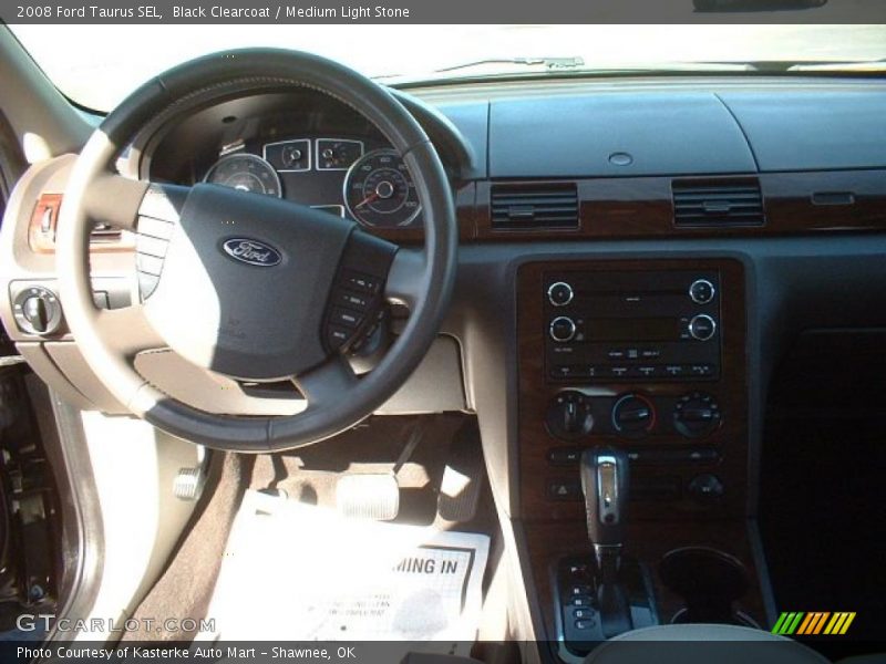 Black Clearcoat / Medium Light Stone 2008 Ford Taurus SEL
