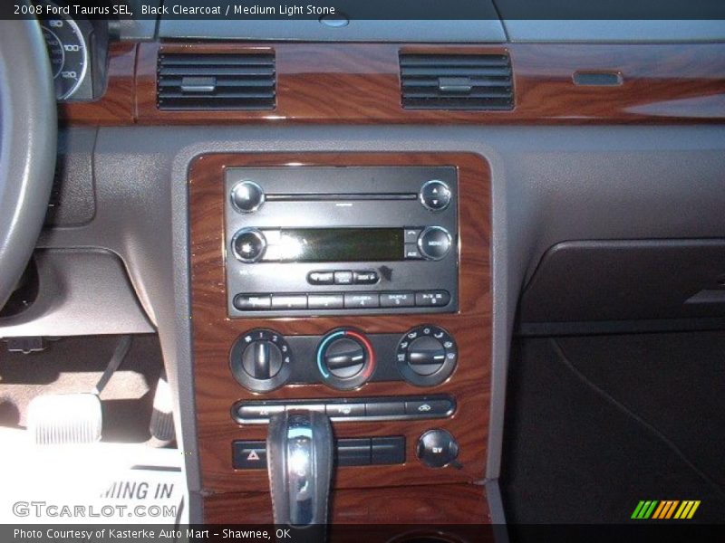 Black Clearcoat / Medium Light Stone 2008 Ford Taurus SEL