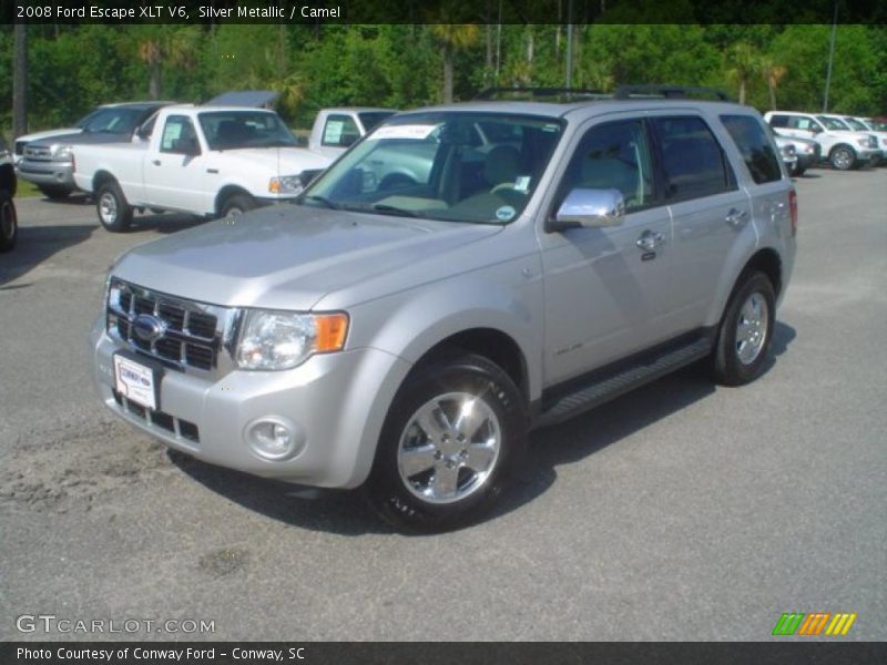 Silver Metallic / Camel 2008 Ford Escape XLT V6