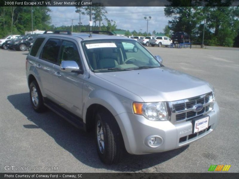 Silver Metallic / Camel 2008 Ford Escape XLT V6