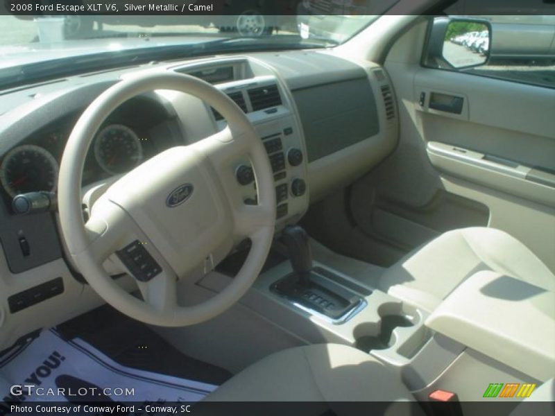 Silver Metallic / Camel 2008 Ford Escape XLT V6