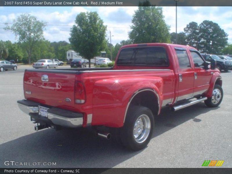 Red / Medium Flint 2007 Ford F450 Super Duty Lariat Crew Cab 4x4