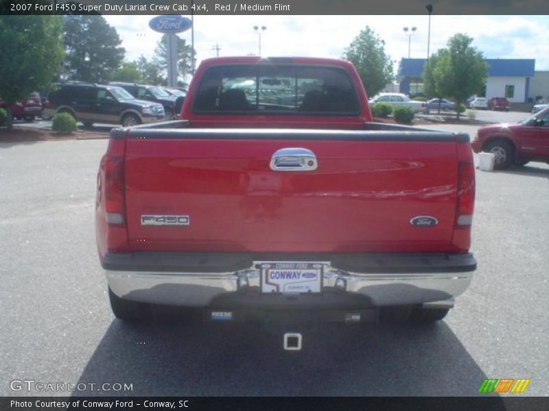 Red / Medium Flint 2007 Ford F450 Super Duty Lariat Crew Cab 4x4