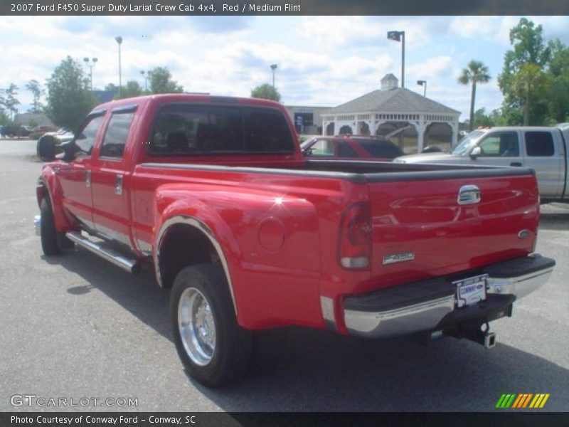 Red / Medium Flint 2007 Ford F450 Super Duty Lariat Crew Cab 4x4