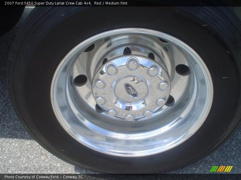 Red / Medium Flint 2007 Ford F450 Super Duty Lariat Crew Cab 4x4