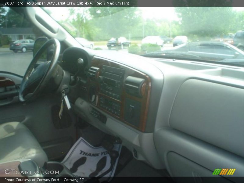 Red / Medium Flint 2007 Ford F450 Super Duty Lariat Crew Cab 4x4