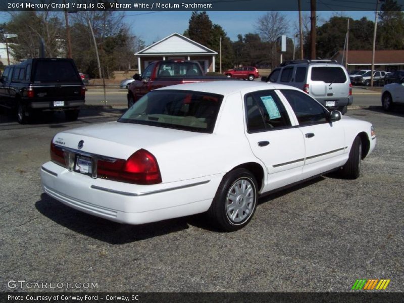 Vibrant White / Medium Parchment 2004 Mercury Grand Marquis GS