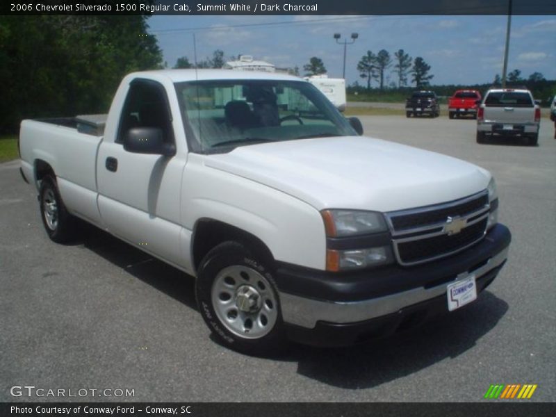 Summit White / Dark Charcoal 2006 Chevrolet Silverado 1500 Regular Cab