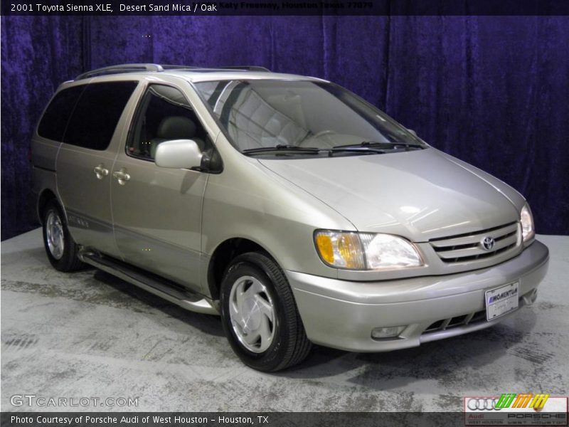 Desert Sand Mica / Oak 2001 Toyota Sienna XLE