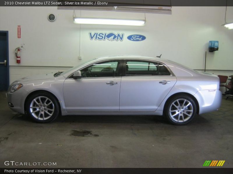 Silver Ice Metallic / Ebony 2010 Chevrolet Malibu LTZ Sedan