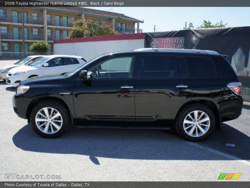 Black / Sand Beige 2008 Toyota Highlander Hybrid Limited 4WD