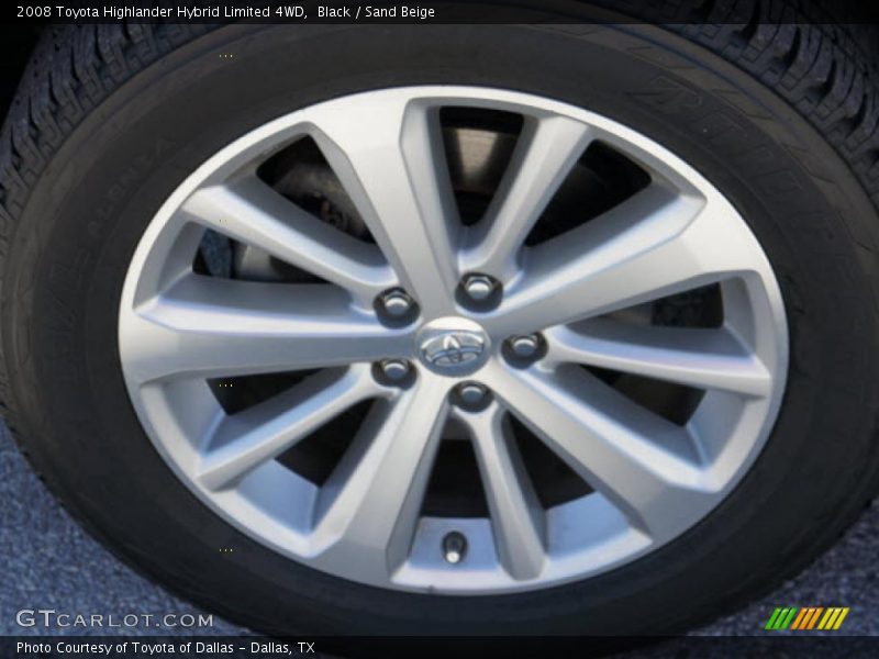 Black / Sand Beige 2008 Toyota Highlander Hybrid Limited 4WD