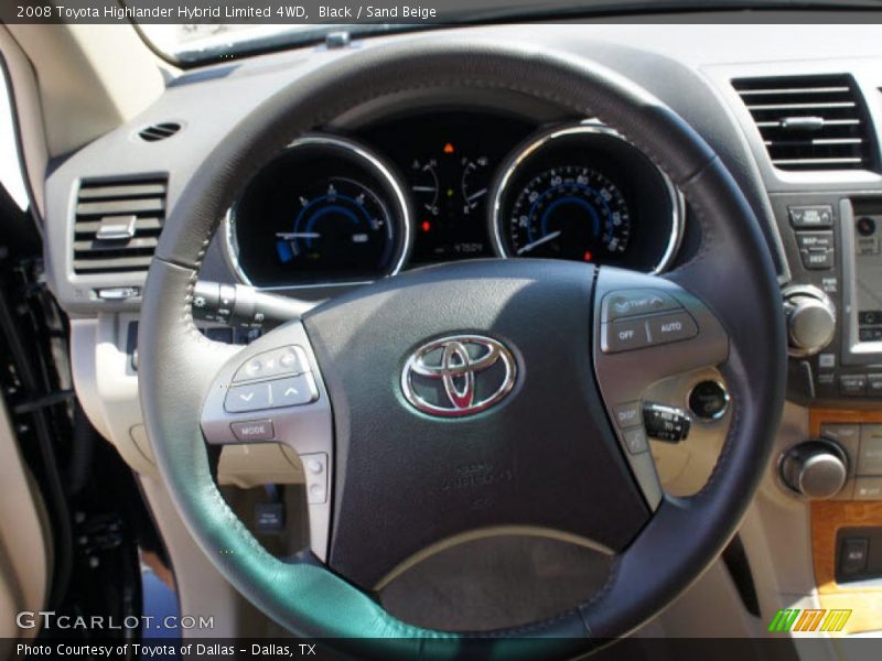 Black / Sand Beige 2008 Toyota Highlander Hybrid Limited 4WD