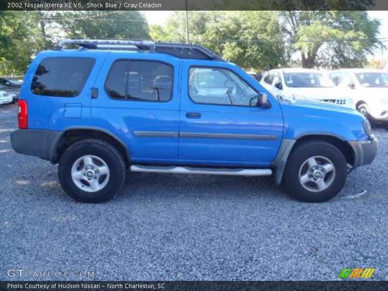 Shock Blue / Gray Celadon 2002 Nissan Xterra XE V6