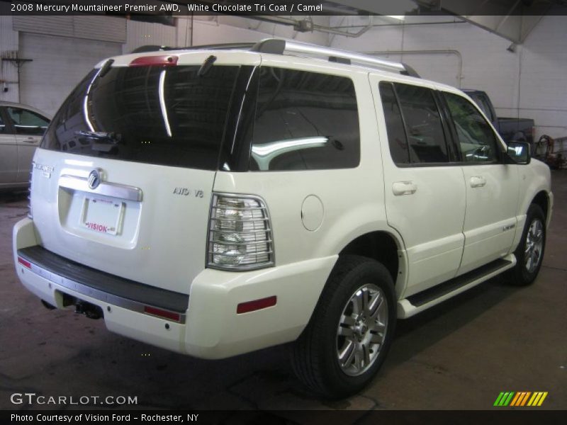 White Chocolate Tri Coat / Camel 2008 Mercury Mountaineer Premier AWD