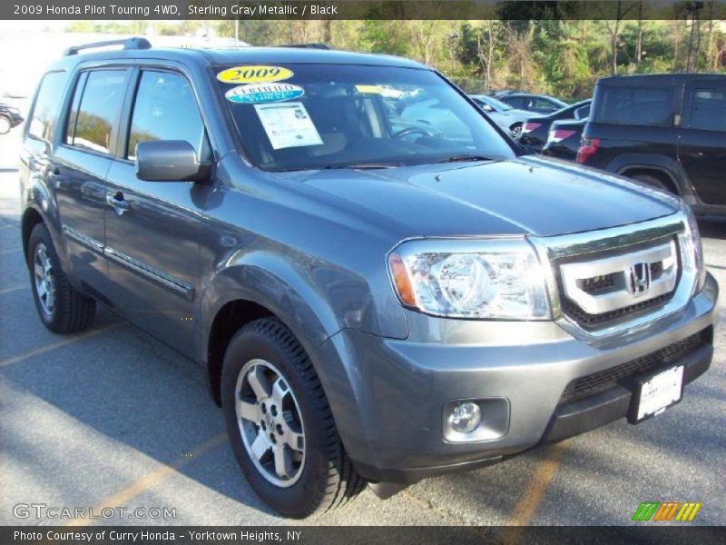 Sterling Gray Metallic / Black 2009 Honda Pilot Touring 4WD