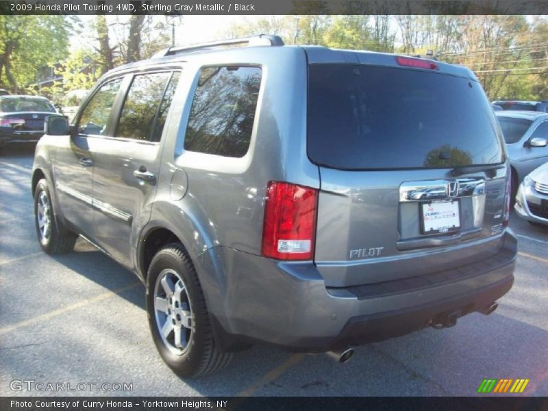 Sterling Gray Metallic / Black 2009 Honda Pilot Touring 4WD