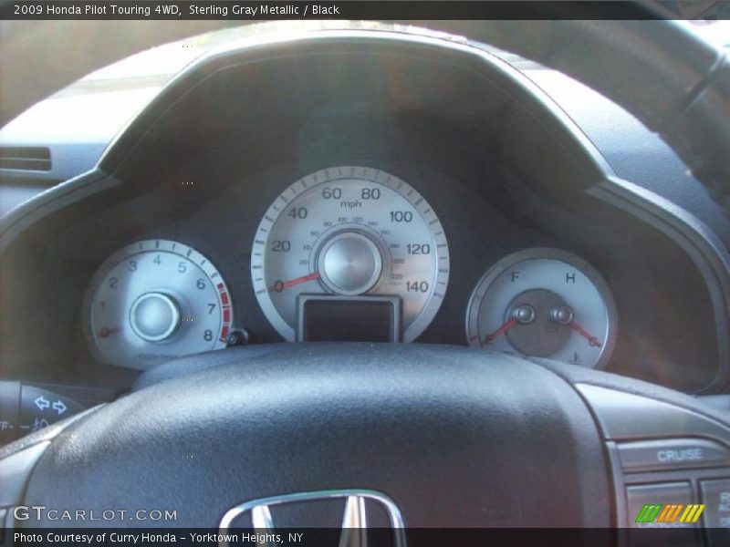 Sterling Gray Metallic / Black 2009 Honda Pilot Touring 4WD