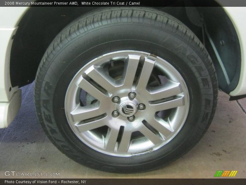 White Chocolate Tri Coat / Camel 2008 Mercury Mountaineer Premier AWD