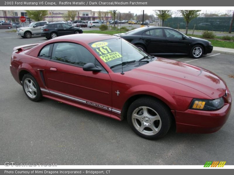 Redfire Metallic / Dark Charcoal/Medium Parchment 2003 Ford Mustang V6 Coupe
