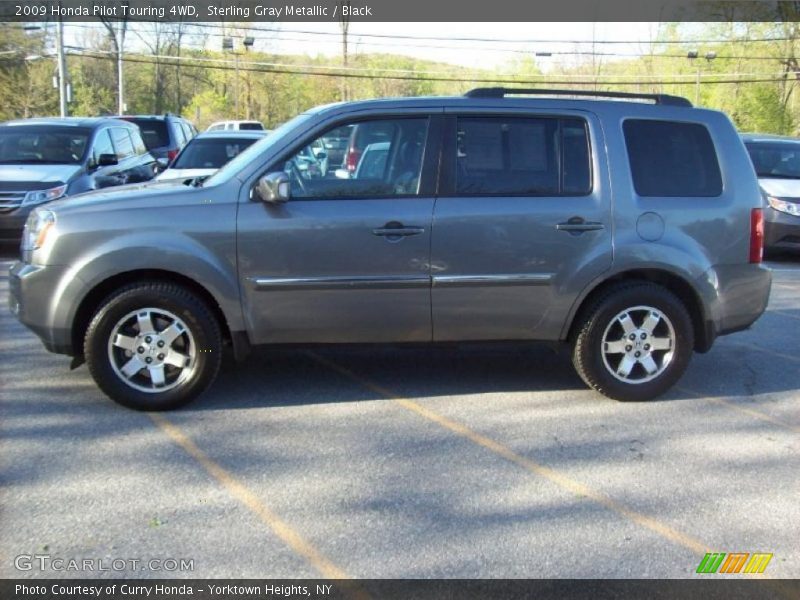Sterling Gray Metallic / Black 2009 Honda Pilot Touring 4WD