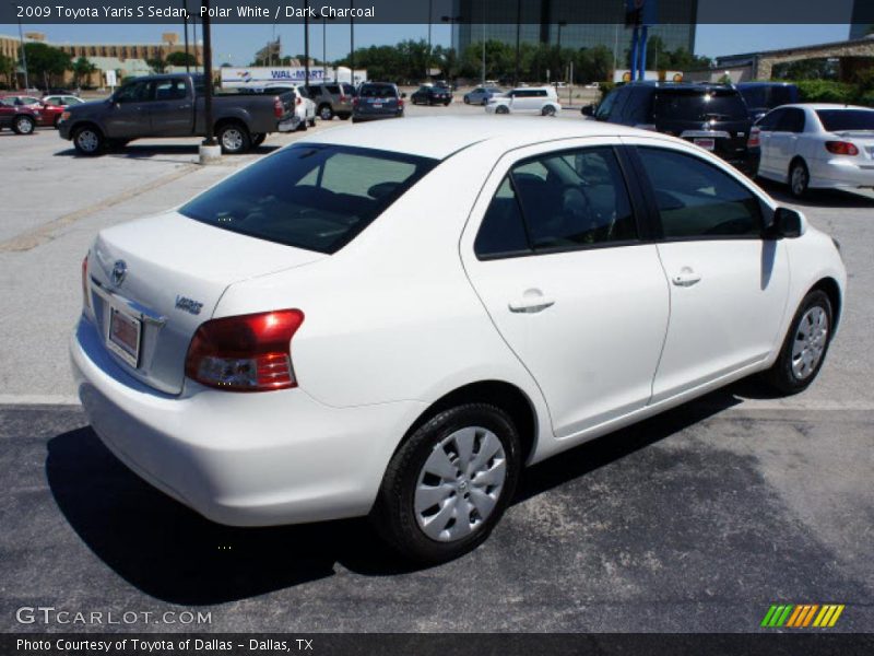 Polar White / Dark Charcoal 2009 Toyota Yaris S Sedan