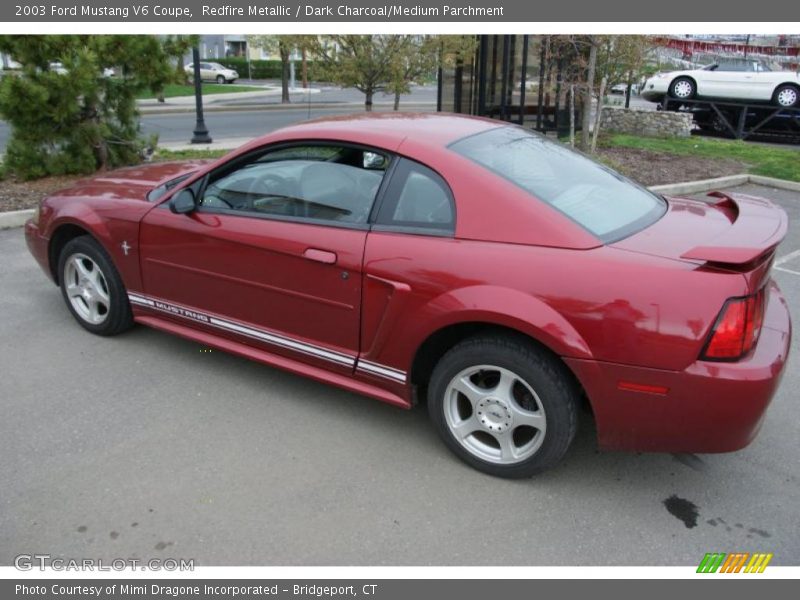 Redfire Metallic / Dark Charcoal/Medium Parchment 2003 Ford Mustang V6 Coupe