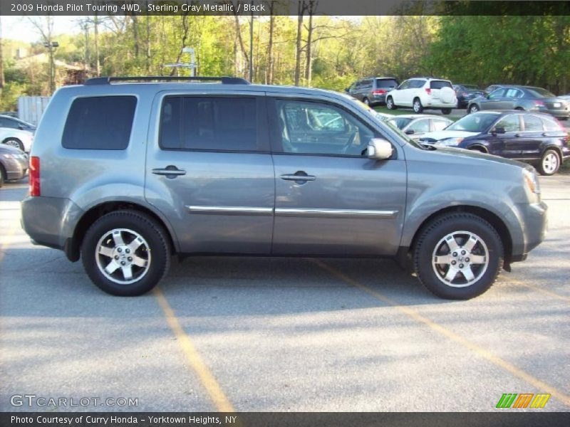 Sterling Gray Metallic / Black 2009 Honda Pilot Touring 4WD