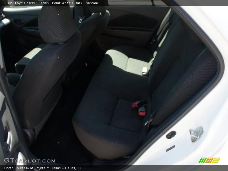 Polar White / Dark Charcoal 2009 Toyota Yaris S Sedan