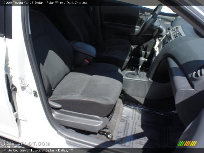 Polar White / Dark Charcoal 2009 Toyota Yaris S Sedan
