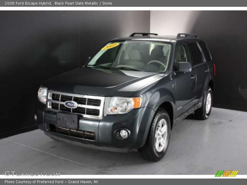 Black Pearl Slate Metallic / Stone 2008 Ford Escape Hybrid