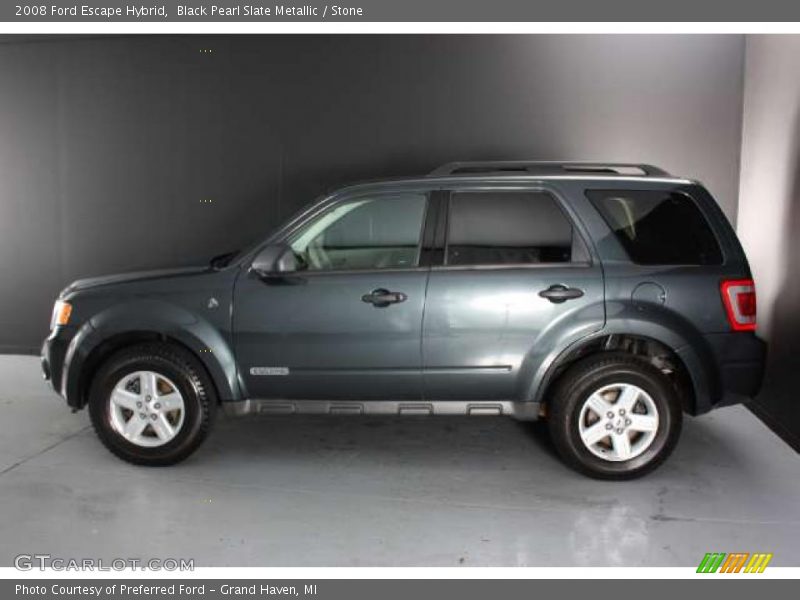 Black Pearl Slate Metallic / Stone 2008 Ford Escape Hybrid