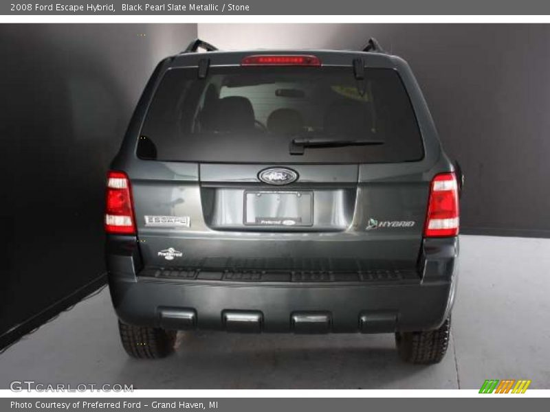 Black Pearl Slate Metallic / Stone 2008 Ford Escape Hybrid