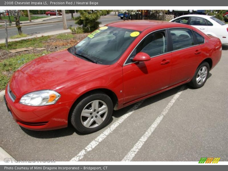 Precision Red / Neutral Beige 2008 Chevrolet Impala LS