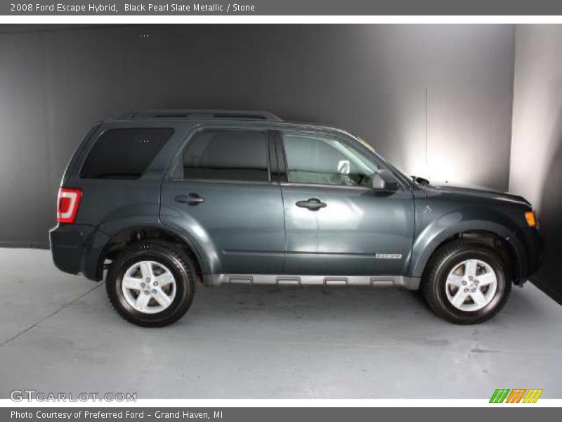 Black Pearl Slate Metallic / Stone 2008 Ford Escape Hybrid