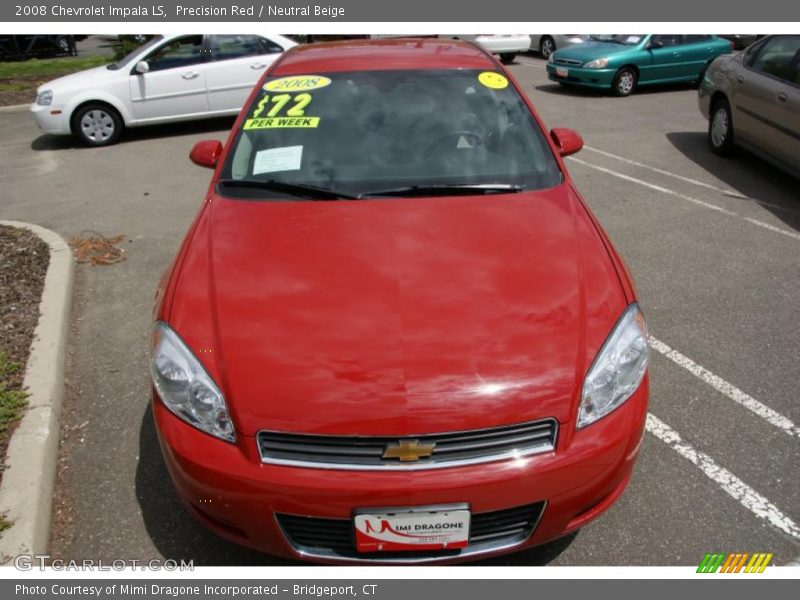 Precision Red / Neutral Beige 2008 Chevrolet Impala LS