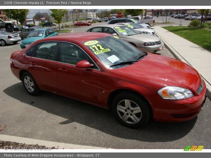 Precision Red / Neutral Beige 2008 Chevrolet Impala LS