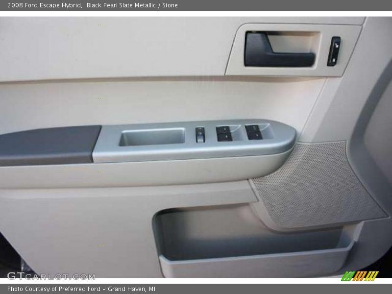 Black Pearl Slate Metallic / Stone 2008 Ford Escape Hybrid