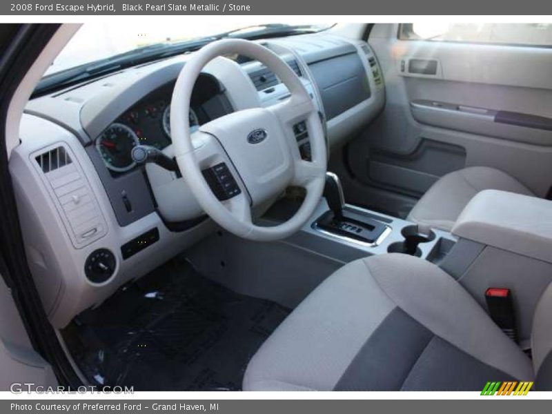 Black Pearl Slate Metallic / Stone 2008 Ford Escape Hybrid