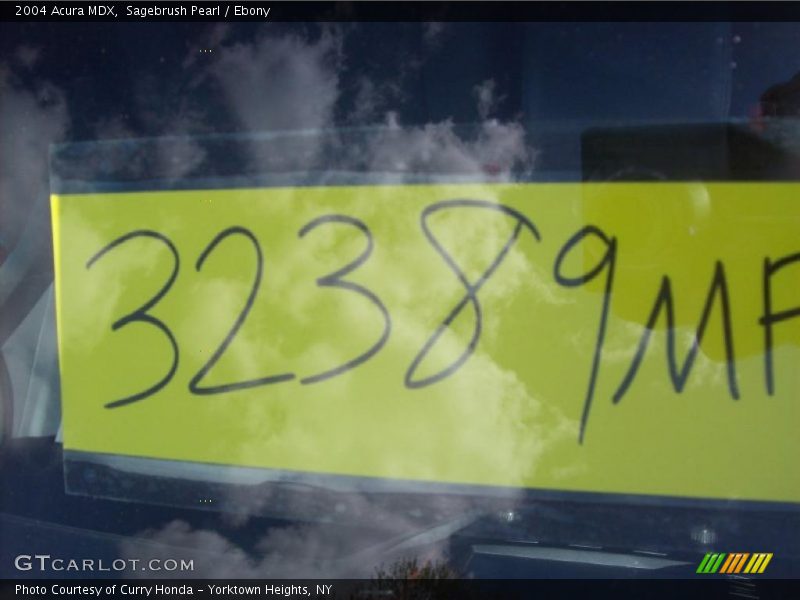 Sagebrush Pearl / Ebony 2004 Acura MDX